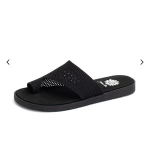 Yellowbox FEEZA black mesh sandal new in box size 11